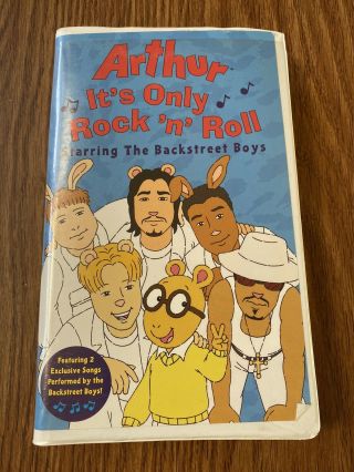 Arthur It’s Only Rock N Roll Vhs / Backstreet Boys (rare) Children’s Vhs