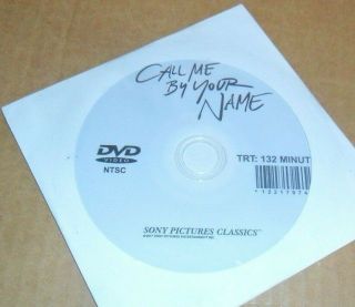 Call Me By Your Name 2017 Fyc Promo Awards Consideration Rare