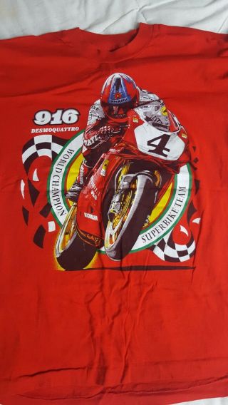 World Superbikes T Shirt Fogarty Rare Brands Hatch 1997