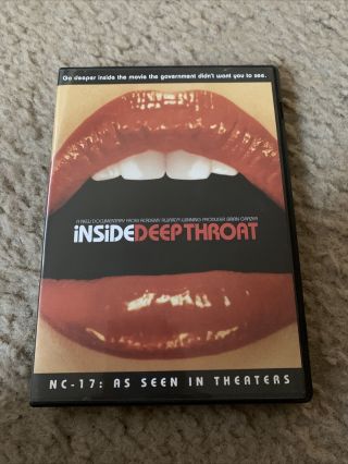 Inside Deep Throat - Theatrical Nc - 17 (dvd,  2005) Rare