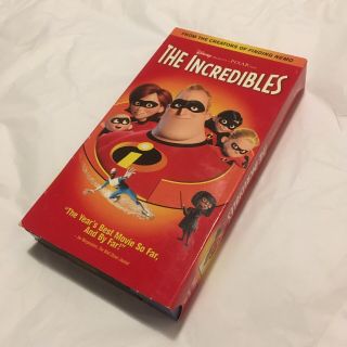 The Incredibles Rare Vhs Disney Pixar Home Video Oop Htf Animation