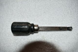 Vintage S.  J.  Cox,  Franklin,  Pa.  Rare Adjustable Screw Head Holding Screwdriver