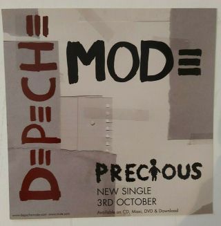 Depeche Mode 28x28cm Precious Promo Card Rare