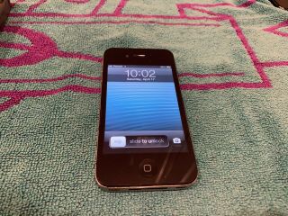 Apple Iphone 4 - Rare Ios 6.  1.  3 - 8gb - Black (a1349)