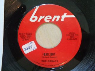 The Donays - Bad Boy / Devil In His Heart - Rare Us Press 7 " (au55)