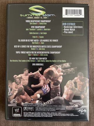 WWE - Summerslam 2004 (DVD,  2004) WWF Like - RARE 2