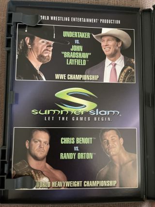 WWE - Summerslam 2004 (DVD,  2004) WWF Like - RARE 3