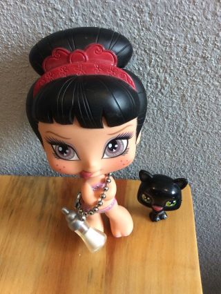 Bratz Babyz Doll Jade Milk Carton With Pet Cat Kitten Asian Rare