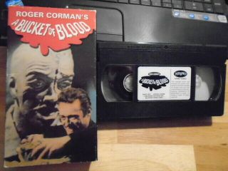 Rare Oop Roger Corman A Bucket Of Blood Vhs Film Horror Dick Miller Bert Convy