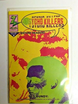 Psycho Killers 9 Ted Bundy 1st Print,  Comic Zone Rare