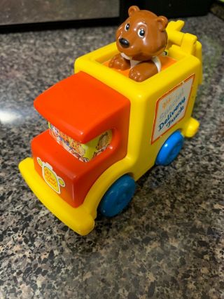 The Get Along Gang Bingo Beaver Delivery Truck Tomy Vintage 1984 Greetings Rare