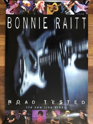 Bonnie Raitt Road Rare Double - Sided Promo Poster 1995