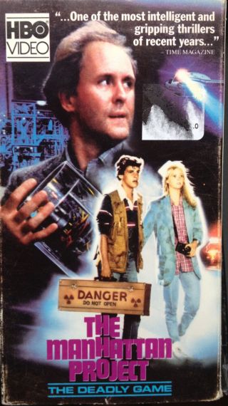 The Manhattan Project - Deadly Game (vhs) Rare 1986 Thriller Stars John Lithgow