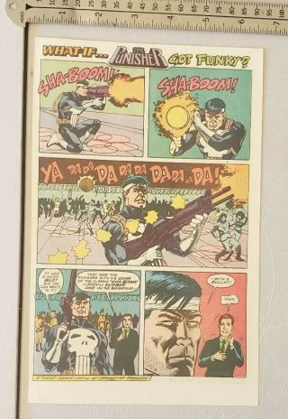 What If The Punisher Got Funky Rare Print Advertisement
