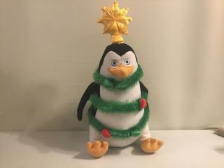 Penguins Of Madagascar Kowalski Christmas 18’ Plush Toy Stuffed Animal Rare