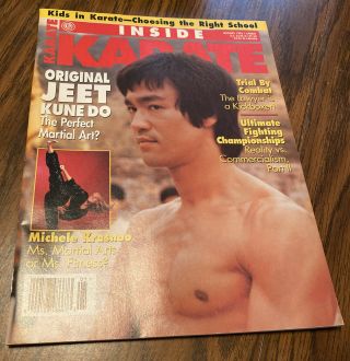 Rare 1/95 Inside Karate Bruce Lee Jeet Kune Do Black Belt Kung Fu Martial Arts