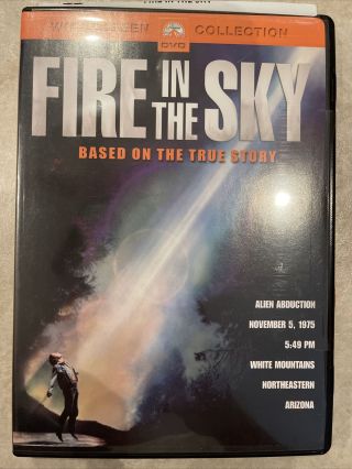 Fire In The Sky Dvd Rare Oop 1993 Db Sweeney Sci - Fi Ufo Biopic 90s James Garner