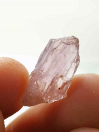 Rare Terminated Gemmy Tabular Natural Light Purple Diaspore Crystal/floater@afg