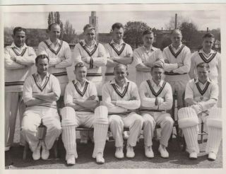 Rare 1955 Worcestershire County Cricket Club Team - 8 X 6 Press Pic