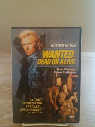 Wanted Dead Or Alive (dvd,  2001) Anchor Bay Oop Rare W Insert Rutger Hauer