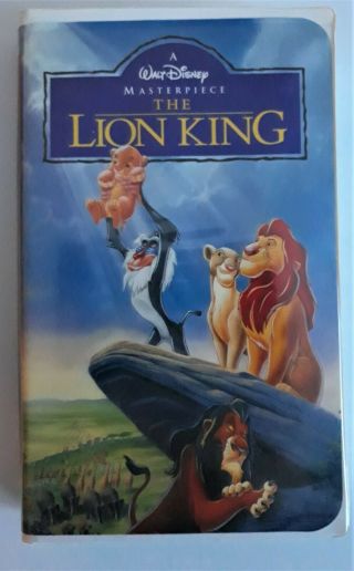 The Lion King (vhs,  1995) Rare Disney Masterpiece