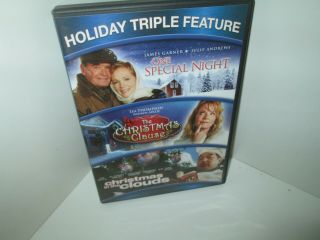 3 Film Christmas Dvd One Special Night - Julie Andrews / Christmas Clause Rare