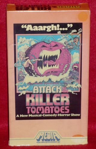 Vhs Attack Of The Killer Tomatoes Cult Classic Horror Comedy (1981 Rare)