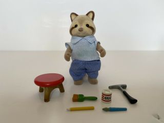 Rare Vintage Sylvanian Families Toy Maker And Accessories