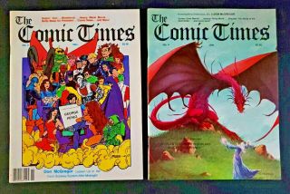 The Comic Times 3 & 4 1980/81 Fanzine Magazines Vintage Rare