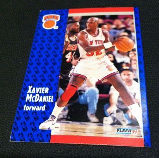 Xavier Mcdaniel 1991 - 92 Fleer Test Pre - Production Sample Card Ssp 328 Rare