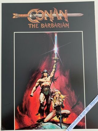 Rare Conan The Barbarian Screening Card Schwarzenegger,  Sandahl Bergman