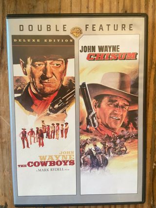 John Wayne: The Cowboys/ Chisum (2 Disc Set),  Rare Dvd,  Western,