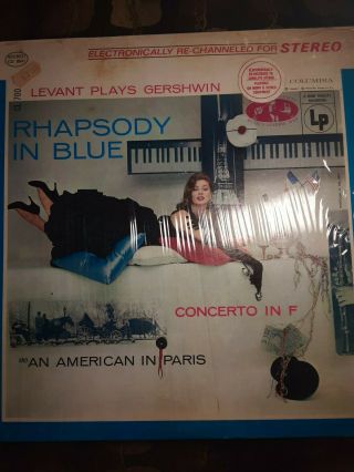 Rare Levant Plays Gershwin Rhapsody In Blue/an American In Paris Vinyl Lp Stereo