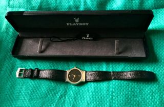 Rare Vintage Authentic Playboy Inscribed Presentation Watch Boxed