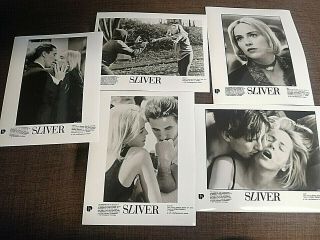Sliver Rare Press Photos X 5 1993 Sharon Stone,  William Baldwin,  Tom Berenger