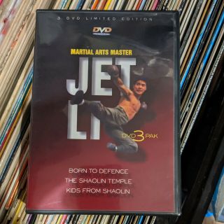 Rare Jet Li 3 Dvd Limited Edition Born To Defend Shaolin Temple Kids From Mma