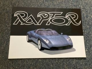 Zagato Lamborghini Raptor Brochure 1996 - V.  Rare