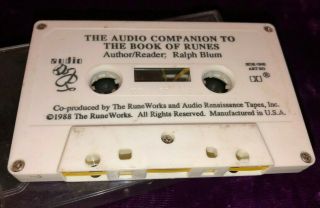 Rare 1988 Book Of Runes Audio Companion Cassette Ralph Blum Viking Pagan Oracle