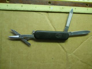 Retired Wenger Esquire Rare Lockblade Swiss Army Knife In Black