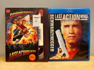 The Last Action Hero (blu - Ray Disc,  2010) Complete With Rare Oop Slipcover