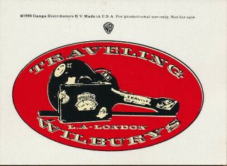 Traveling Wilburys Vol.  1 Rare Promo Sticker 