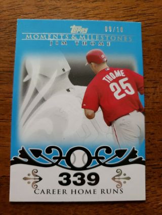 Jim Thome 2008 Topps Moments And Milestones Blue 