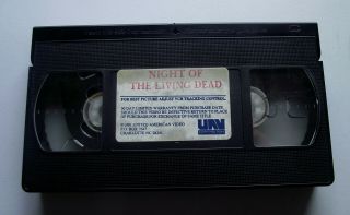 NIGHT OF THE LIVING DEAD RARE COVER VHS TAPE GEORGE REMERO 3