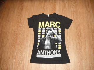 Rare Marc Anthony Concert Black Shirt Women 
