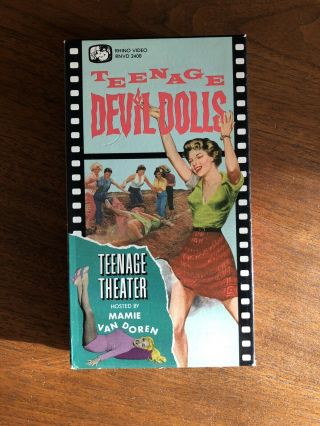 Rare Unrated Teenage Devil Dolls Vhs Rhino Video Tape Theater Mamie Van Doren