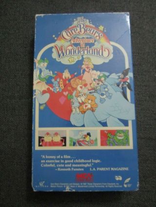 The Care Bears Adventure In Wonderland Vhs 1987 Mca Home Video Rare Nelvana