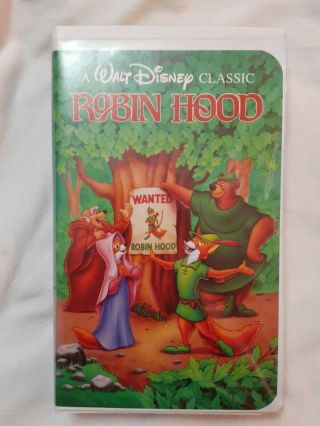 Rare Walt Disney Classic - Robin Hood - Black Diamond Vintage Htf