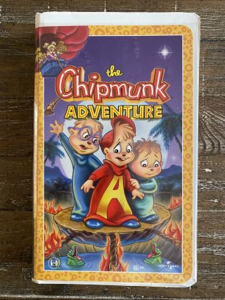 The Chipmunk Adventure (1987) Rare Clamshell Vhs Plus The Chipettes