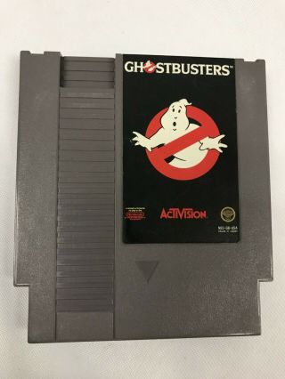 . 01 Starting Bid Ghostbusters Nintendo Rare Authentic Game Nes Hq