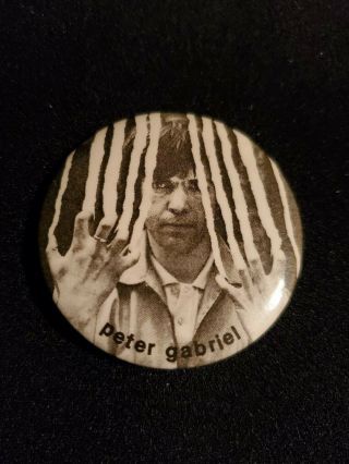 Vintage Large,  Very Rare " Peter Gabriel - 2 " Badge From 1978